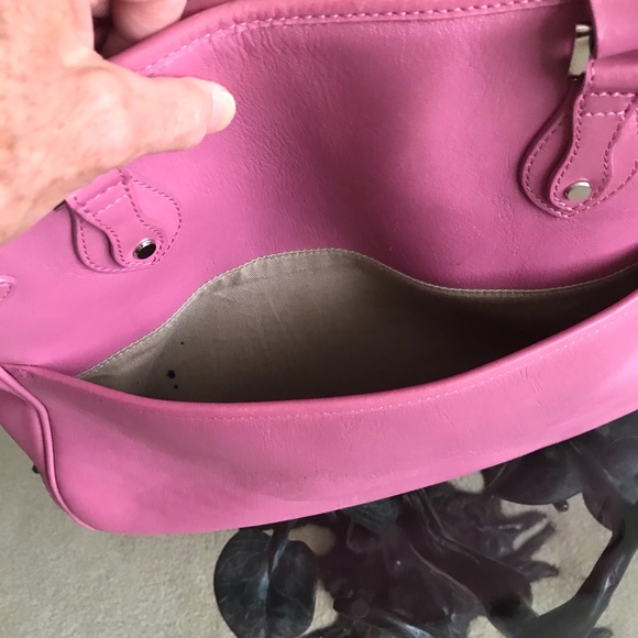 SOLD - Jack Georges Bright Pink Shoulder Bag - GUC - Picture 13 of 16